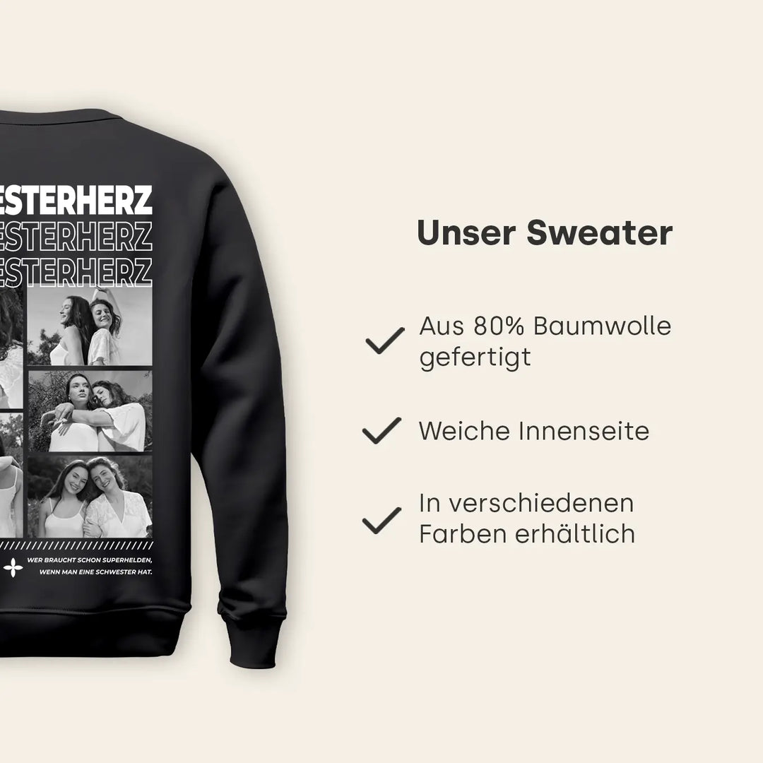 Personalisierter Sweater "Beste Schwester"