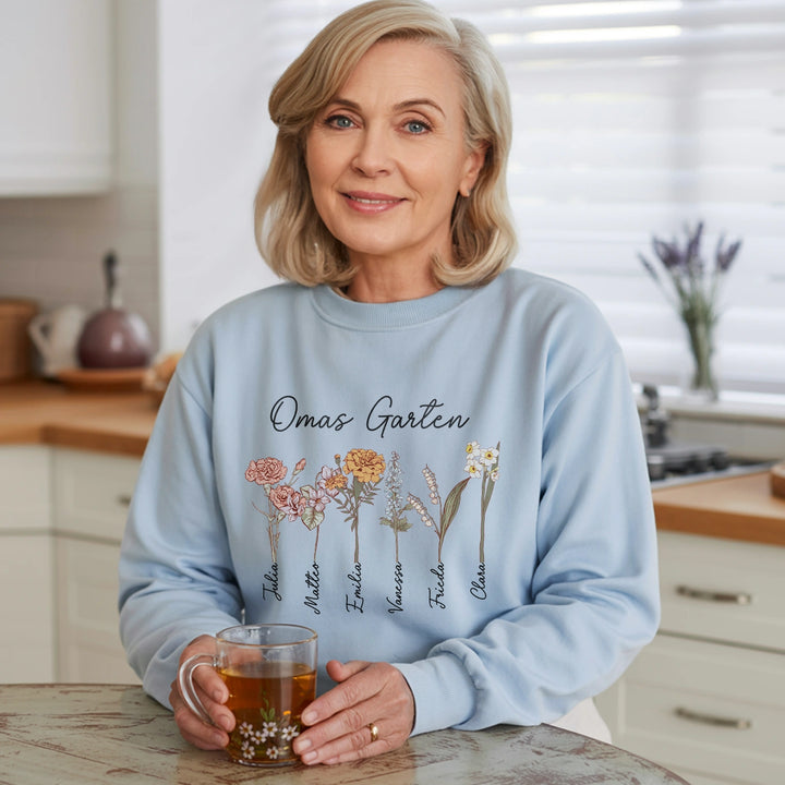 Personalisierter Sweater "Omas Garten"