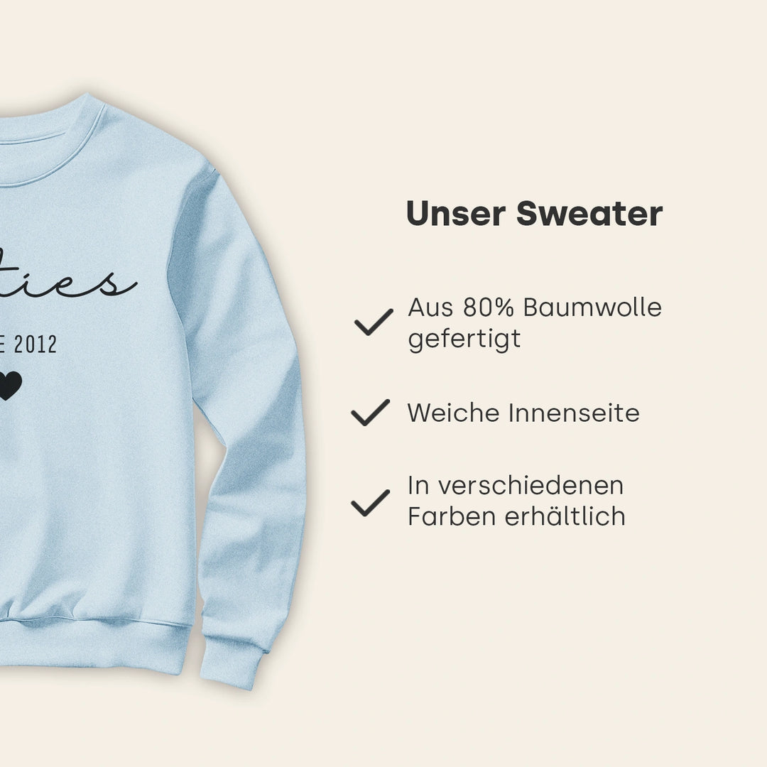 Personalisierter Sweater "Freundschaft"