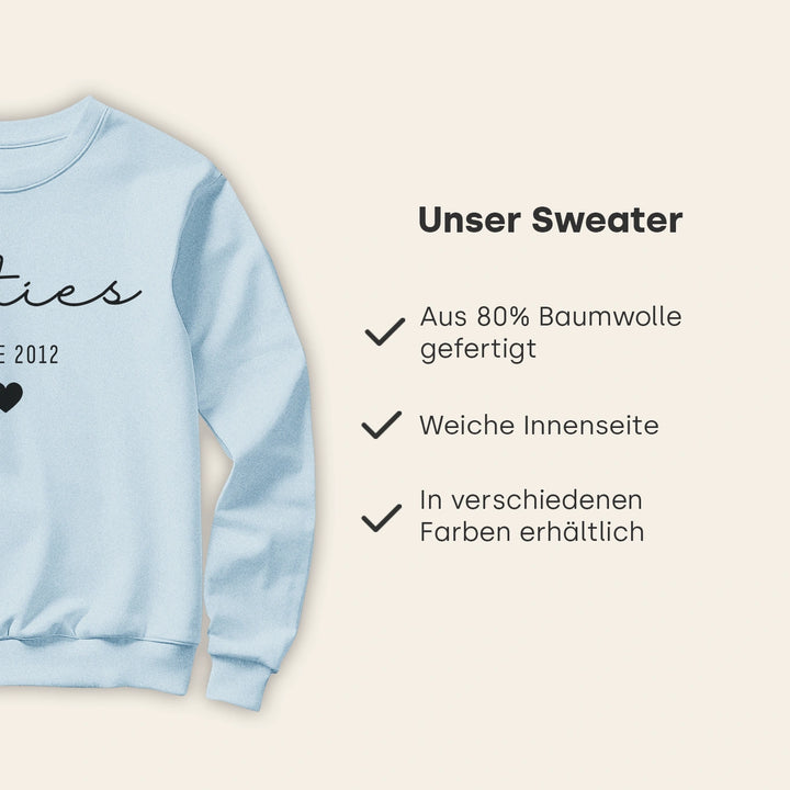 Personalisierter Sweater "Freundschaft"