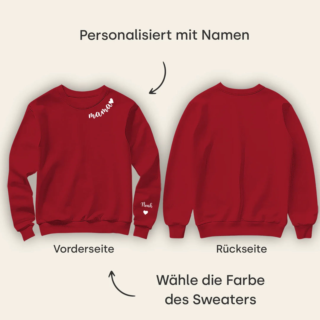 Personalisierter Sweater "Liebe Mama"