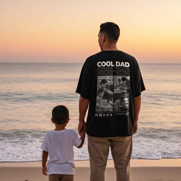 Personalisiertes T-Shirt mit Fotos "Papa"