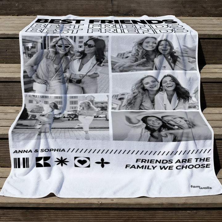 Personalisiertes Badetuch "Besties"