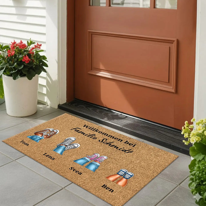 Personalisierte Fußmatte ''Eure Sneaker''