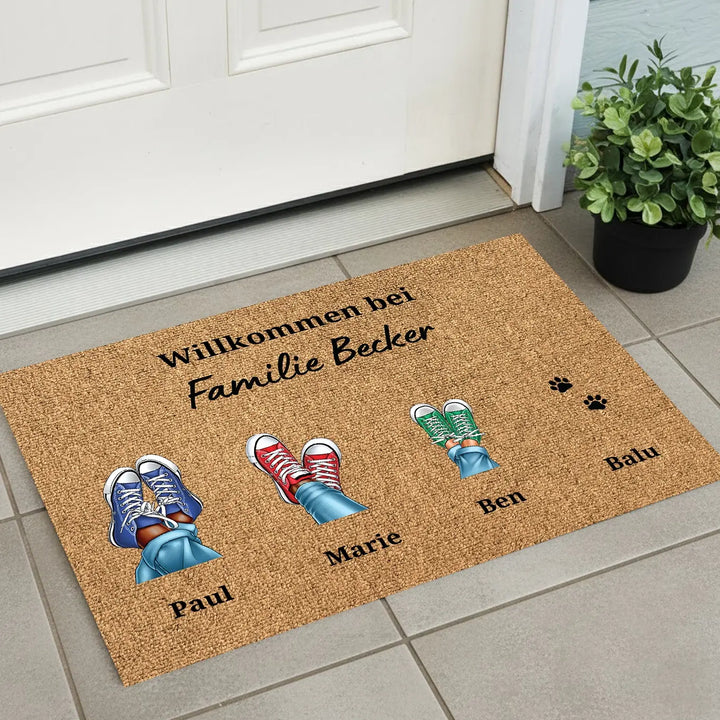 Personalisierte Fußmatte ''Eure Sneaker''