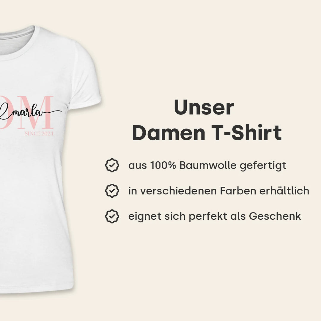 Personalisiertes T-Shirt "Mom"