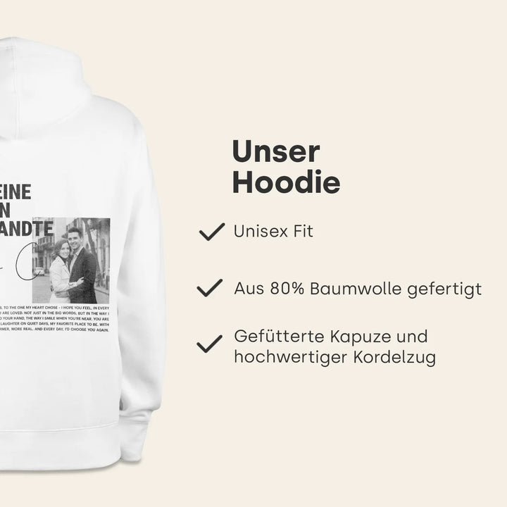 Personalisierter Hoodie "Heart Chosen"