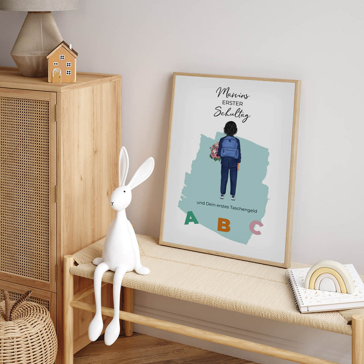 Personalized poster - "First day of school" / gift for starting school
