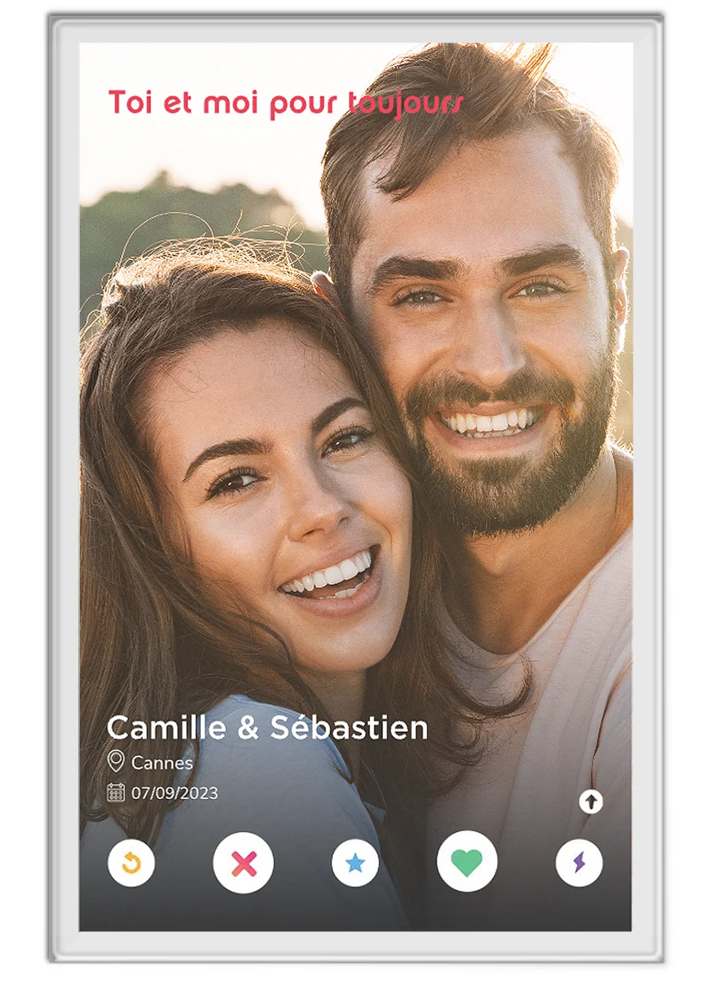 Acryl-Glas "Dating-App"