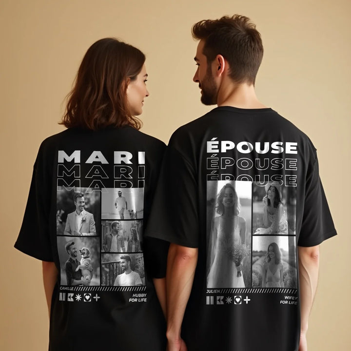 Personalisiertes Oversized T-Shirt "Wifey"