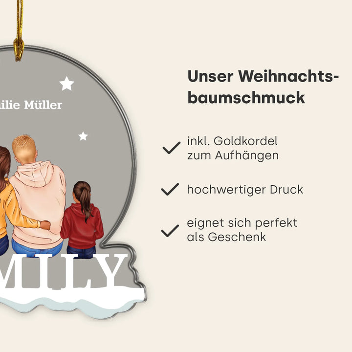 ''Family'' Weihnachtsanhänger famwalls