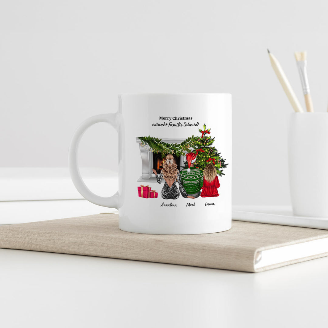 Christmas mug ''Family Cartoon''