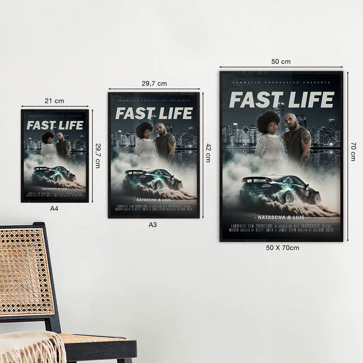 Filmposter "Fast Life" - famwalls