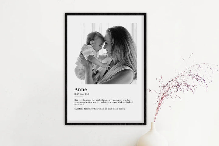 Fotoposter "Anne Definition" Türkisch famwalls