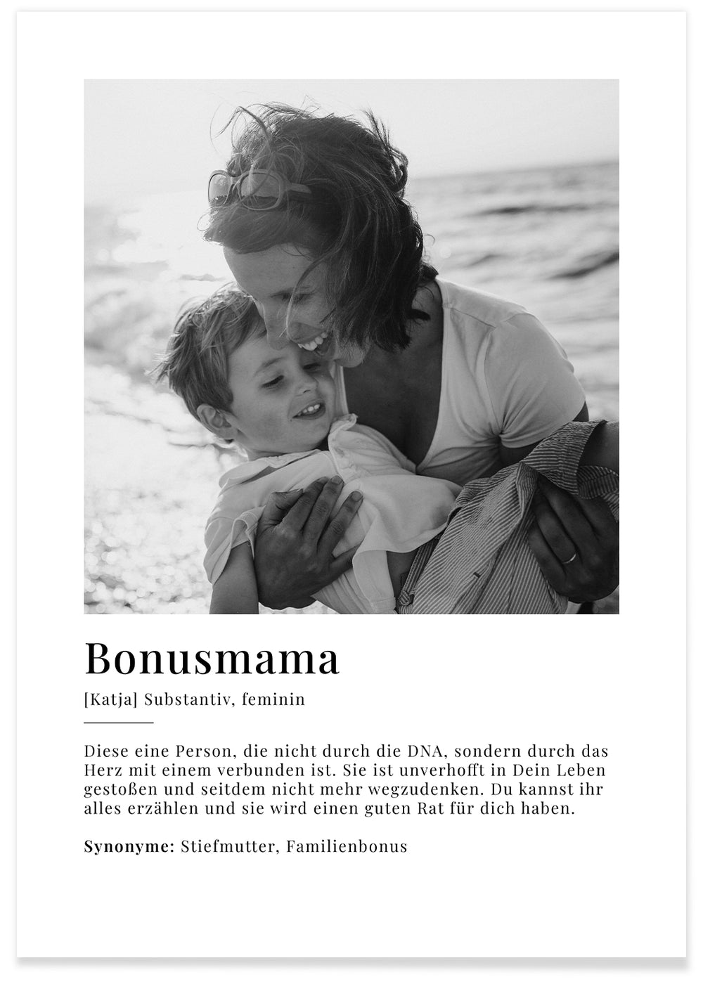 Fotoposter "Bonusmama Definition" famwalls