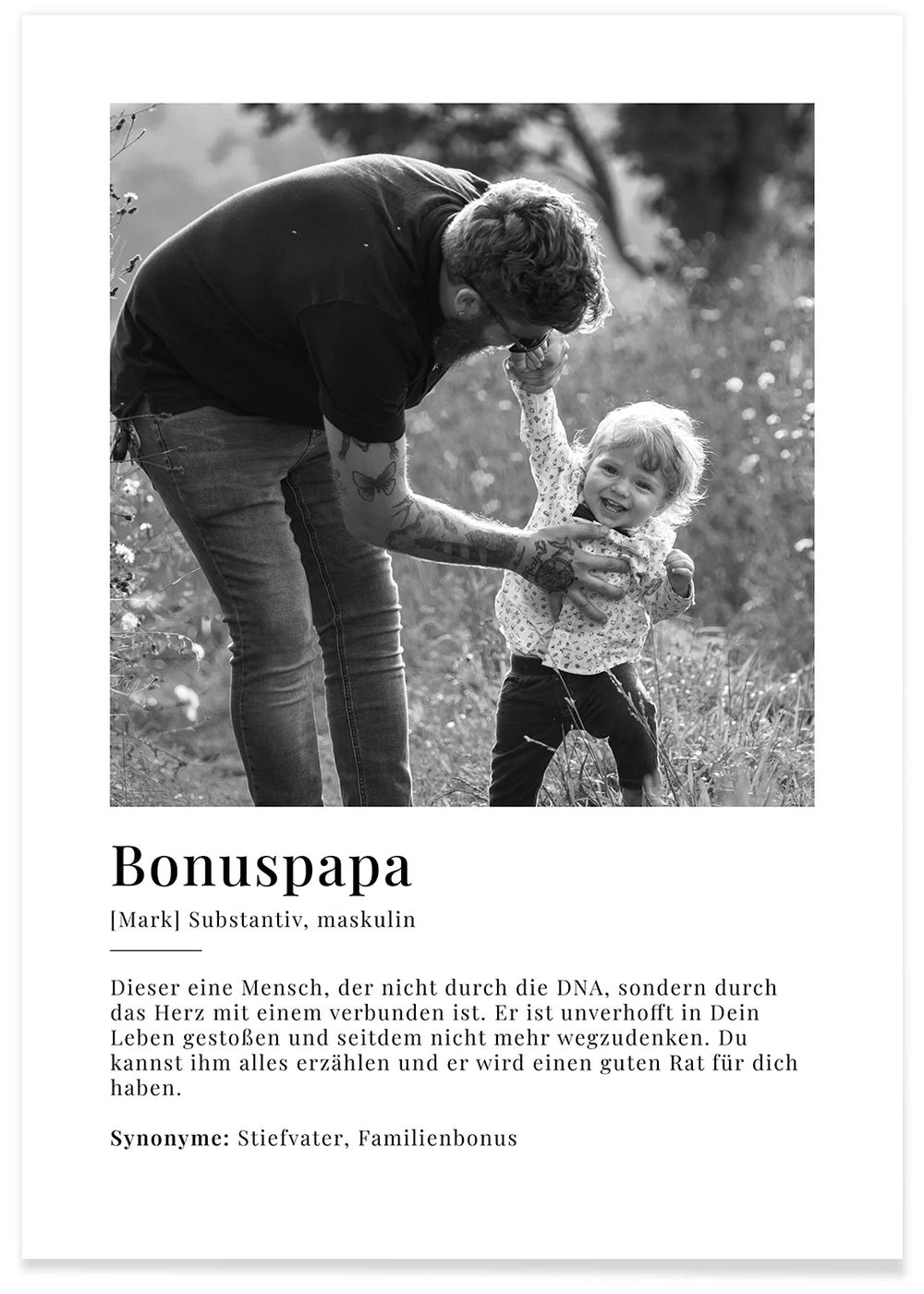 Fotoposter "Bonuspapa Definition" famwalls