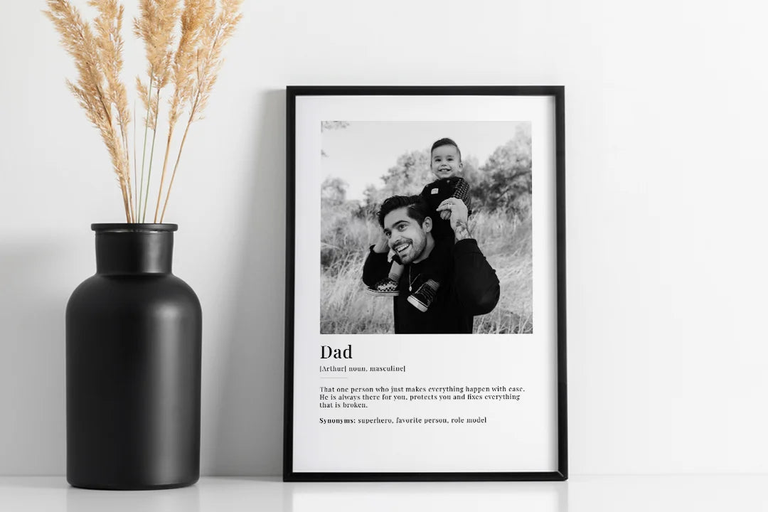 Fotoposter "Dad Definition" Englisch famwalls