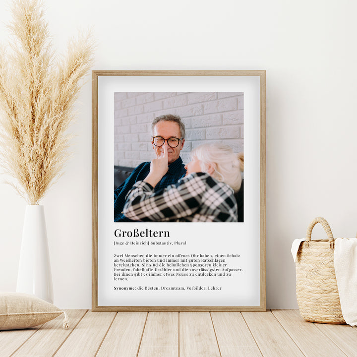 Fotoposter "Großeltern Definition" famwalls