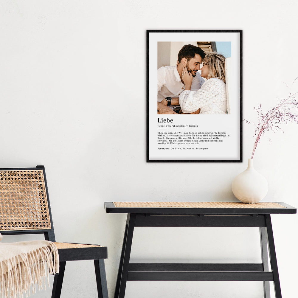 Fotoposter "Liebe Definition" famwalls