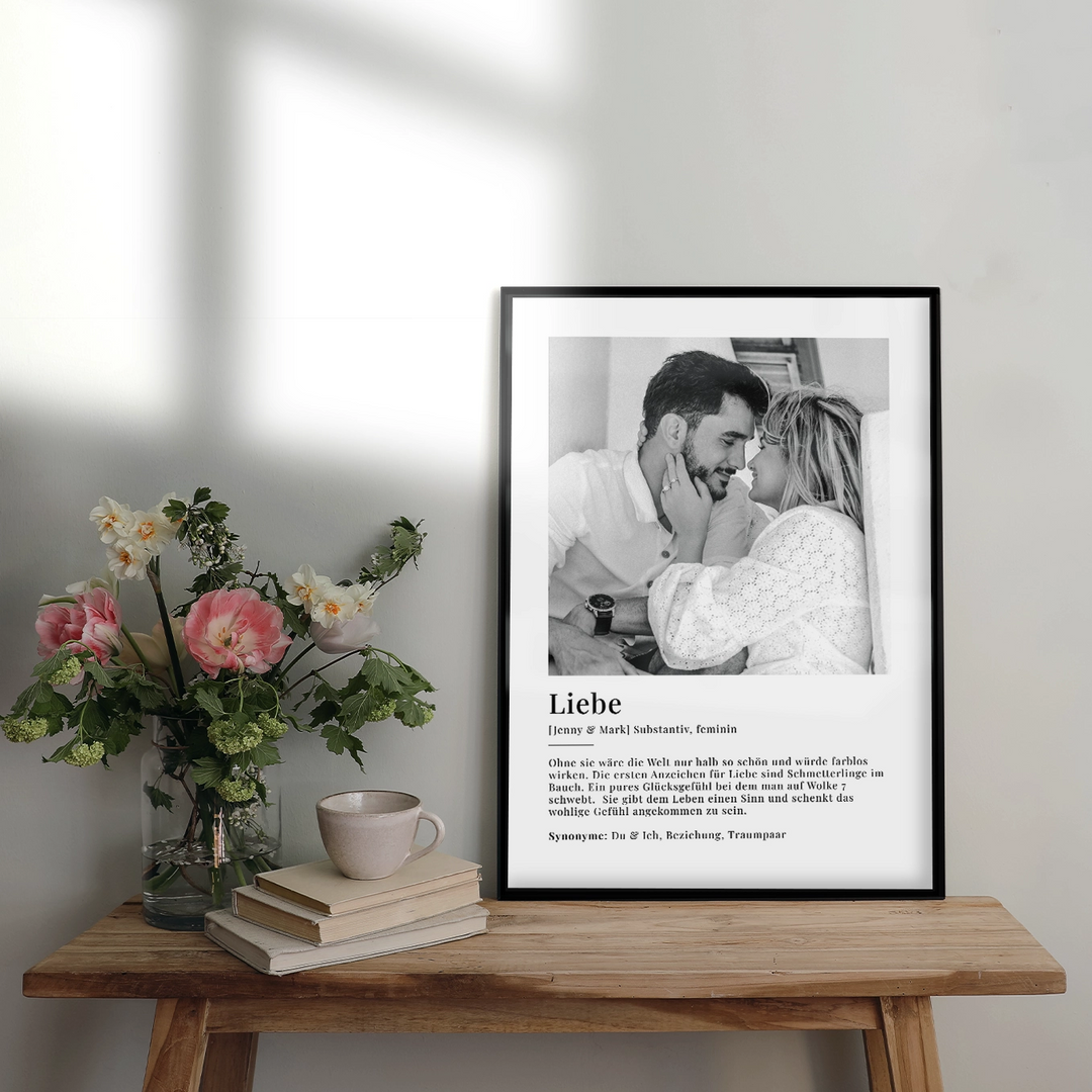 Fotoposter "Liebe Definition" famwalls