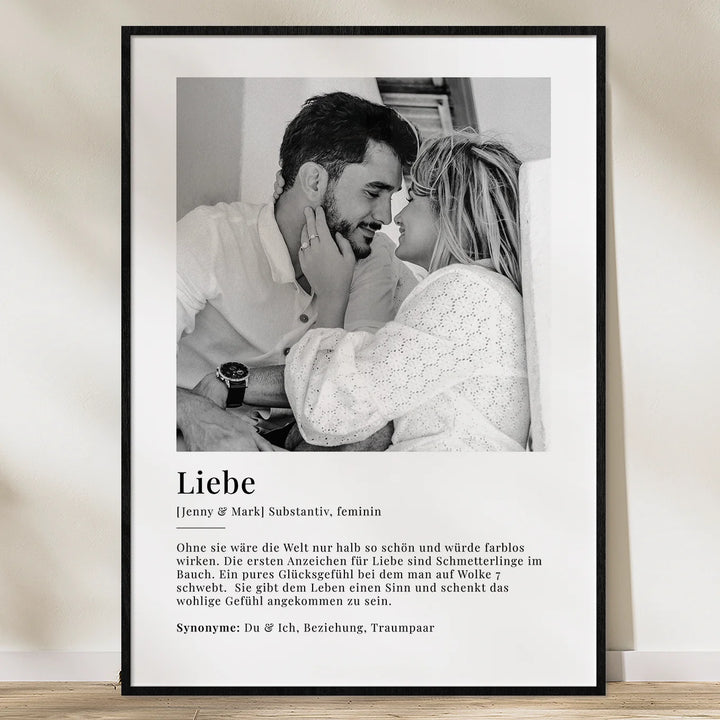 Fotoposter "Liebe Definition" - famwalls