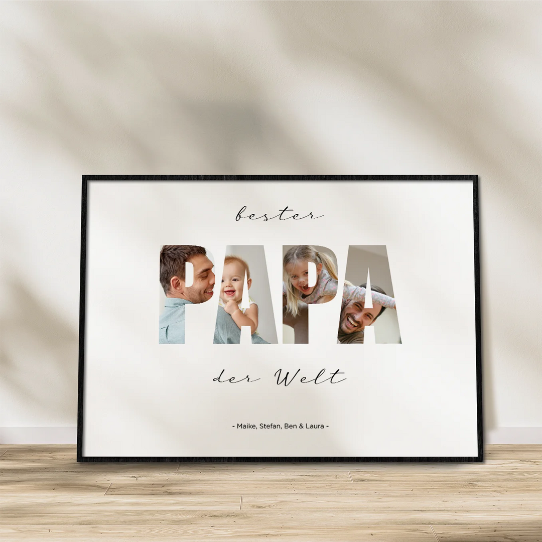 Fotoposter "Papa Wort" famwalls