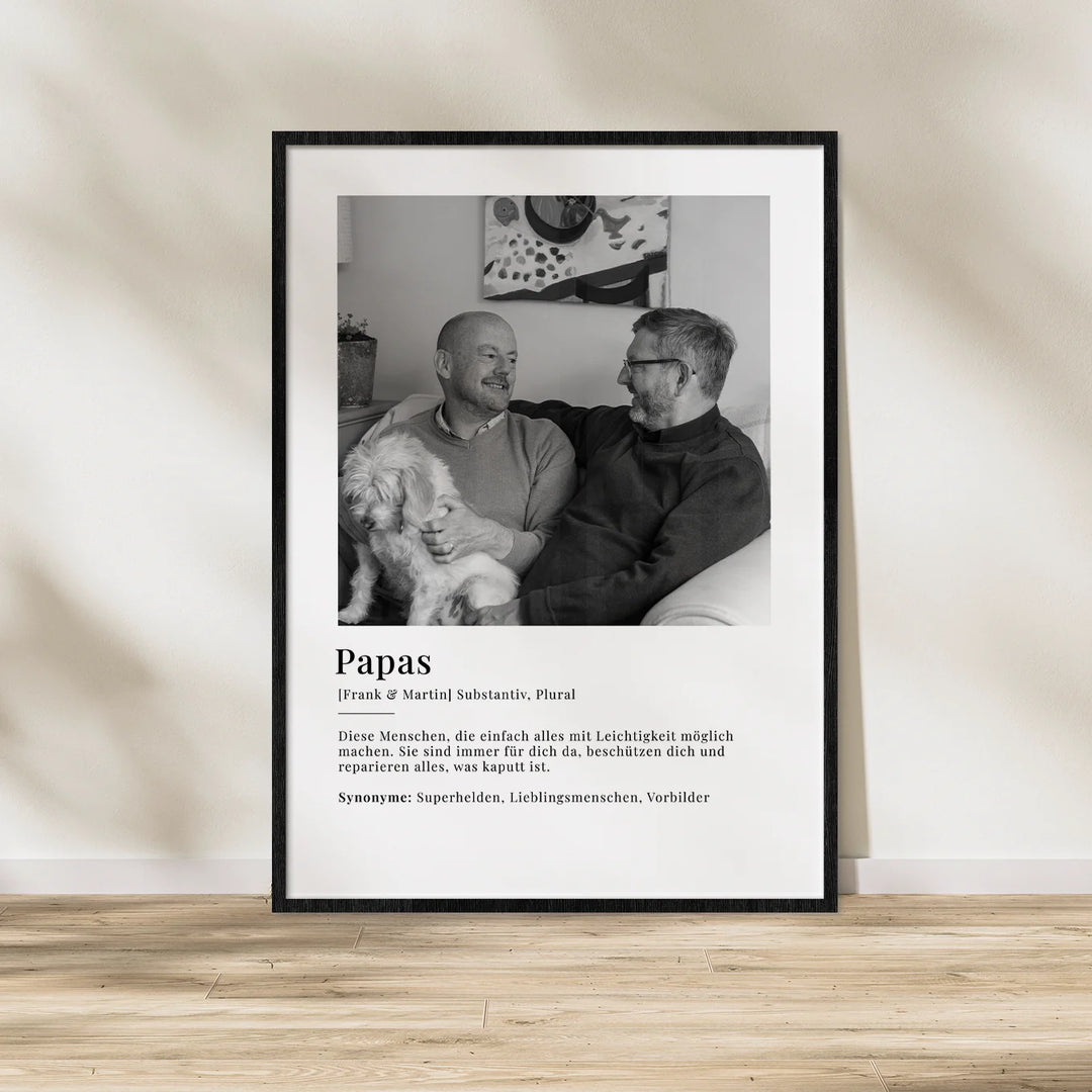 Fotoposter "Papas Definition" famwalls