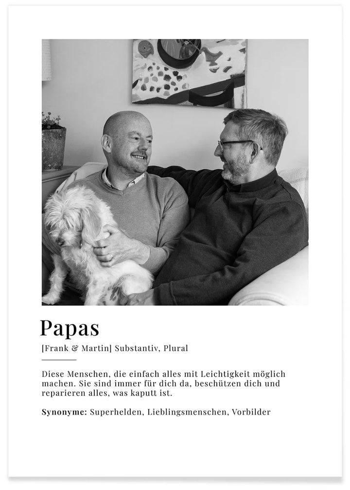 Fotoposter "Papas Definition" famwalls