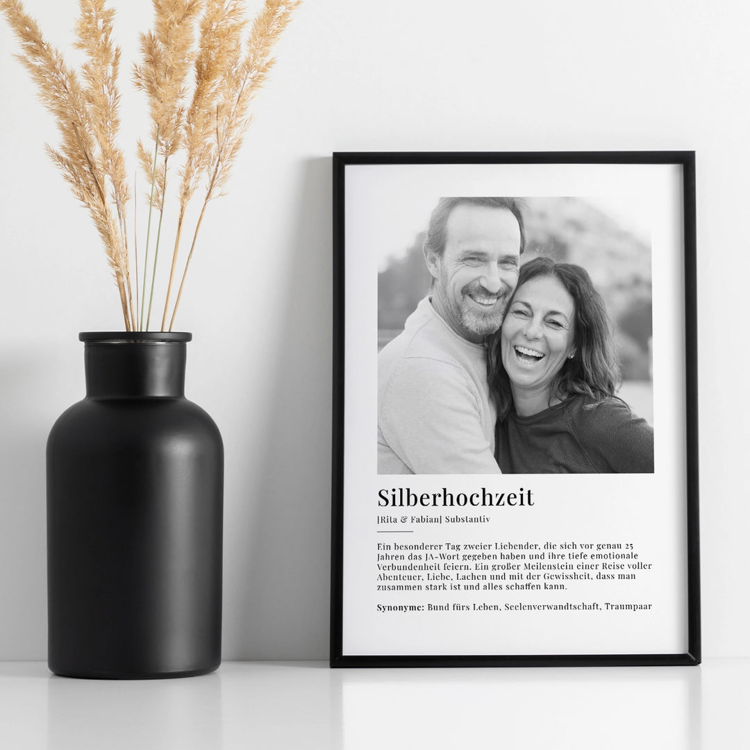 Fotoposter "Silberhochzeit Definition" famwalls