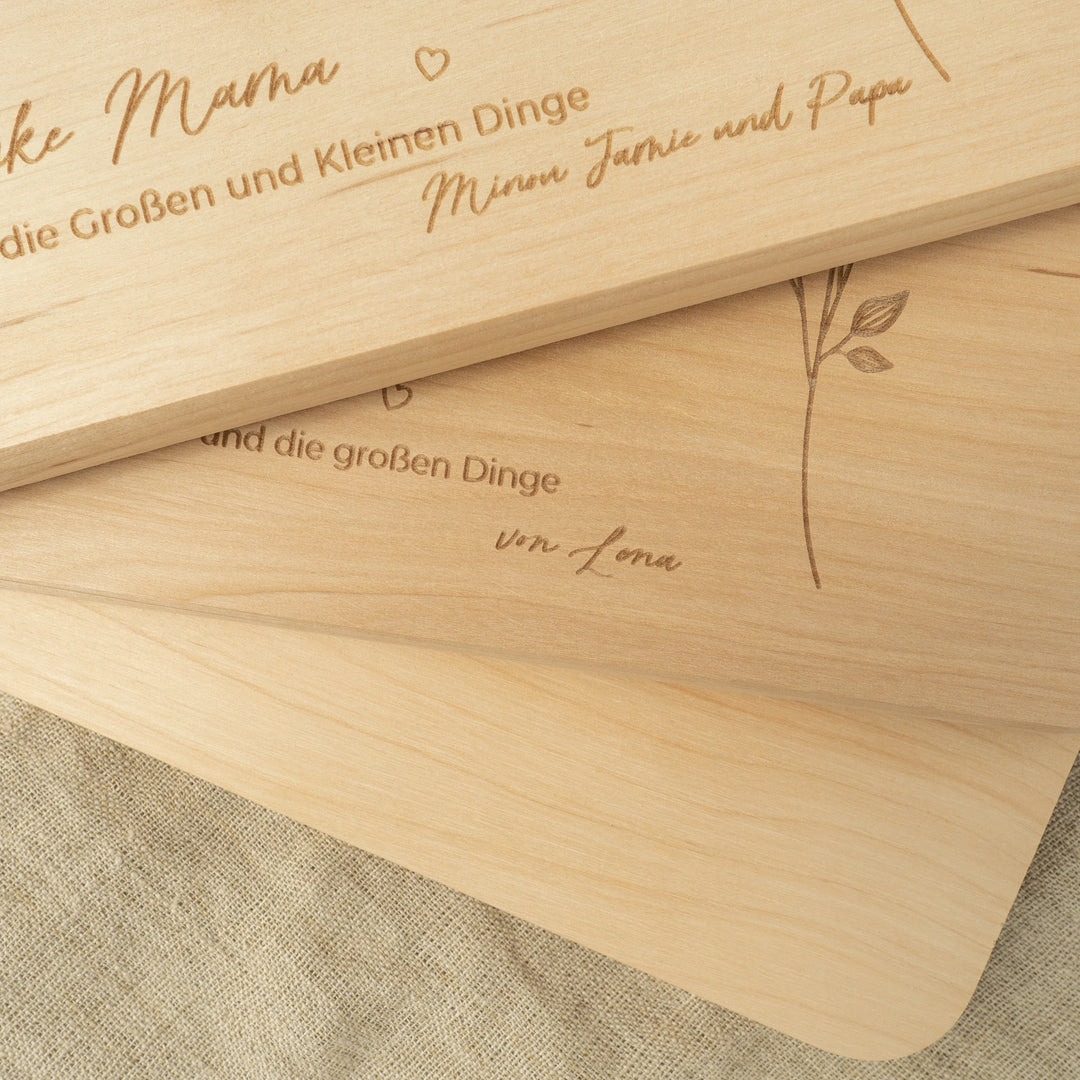 Frühstücksbrettchen "Danke Mama" famwalls