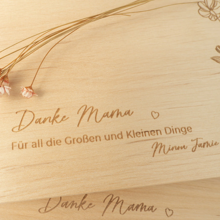 Frühstücksbrettchen "Danke Mama" famwalls