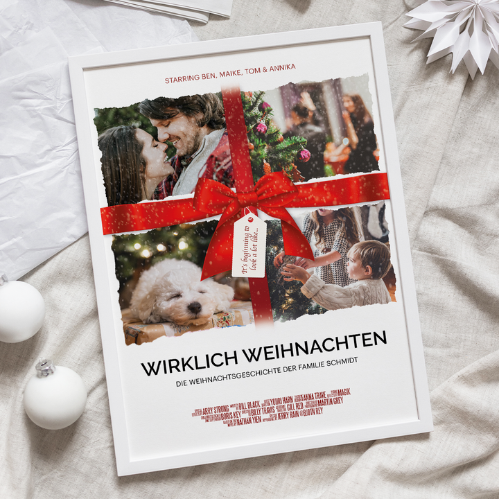 Weihnachtsfilm-Poster "Foto Geschenk"