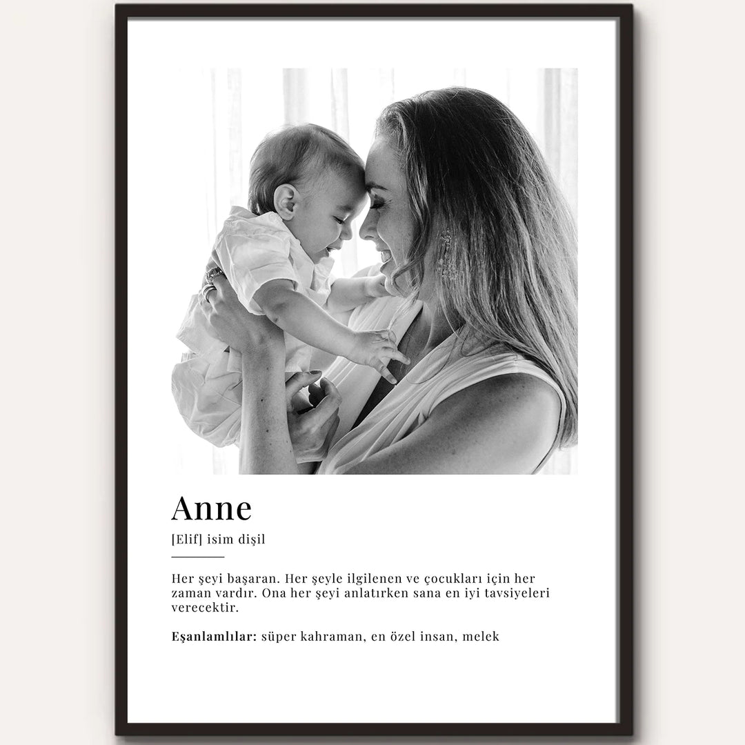 Photo poster "Anne Definition" (Turkish)