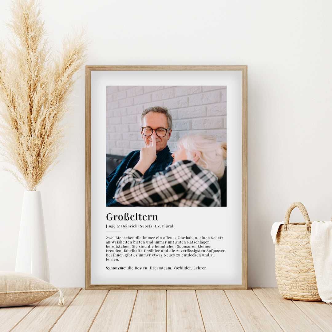 Photo poster "Grandparents Definition"