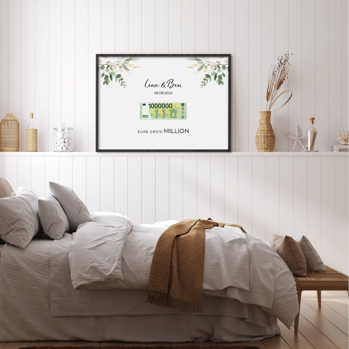 Hochzeitsposter "Eure Erste Million" famwalls