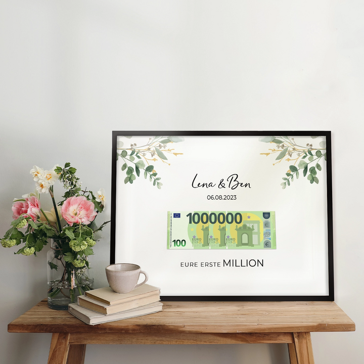 Hochzeitsposter "Eure Erste Million" famwalls