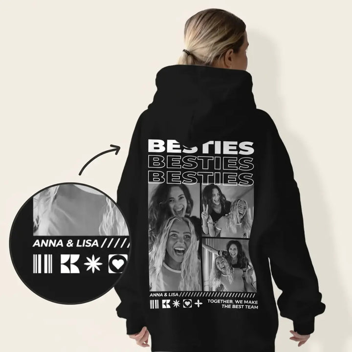 Personalisierter Hoodie "Besties"