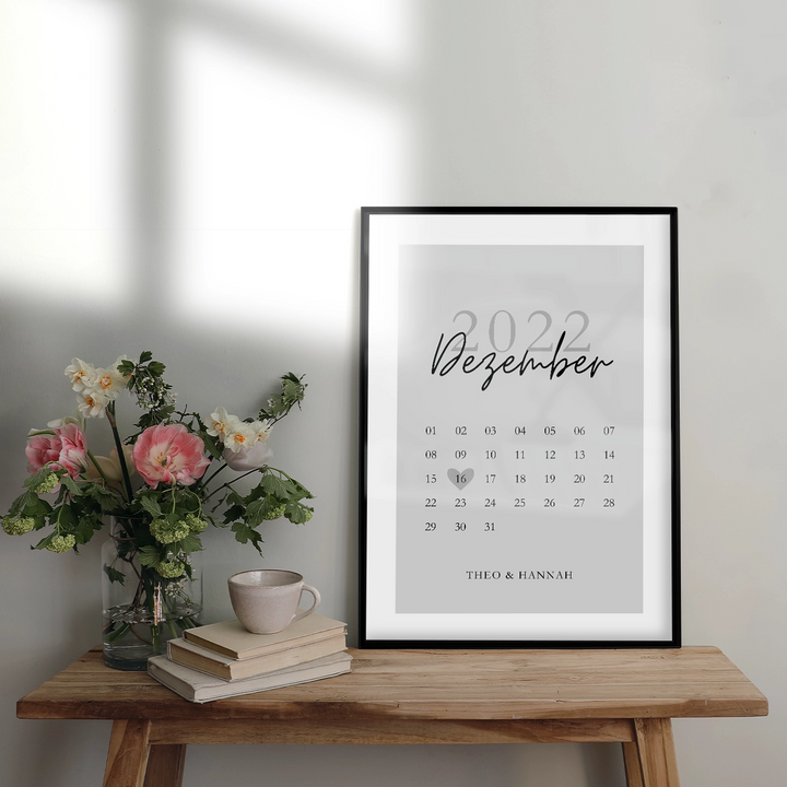 Kalenderposter "Love Calender" famwalls