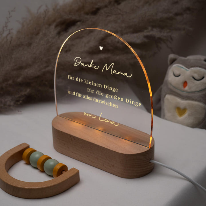 Personalized Night Light Mom ''Thank You''