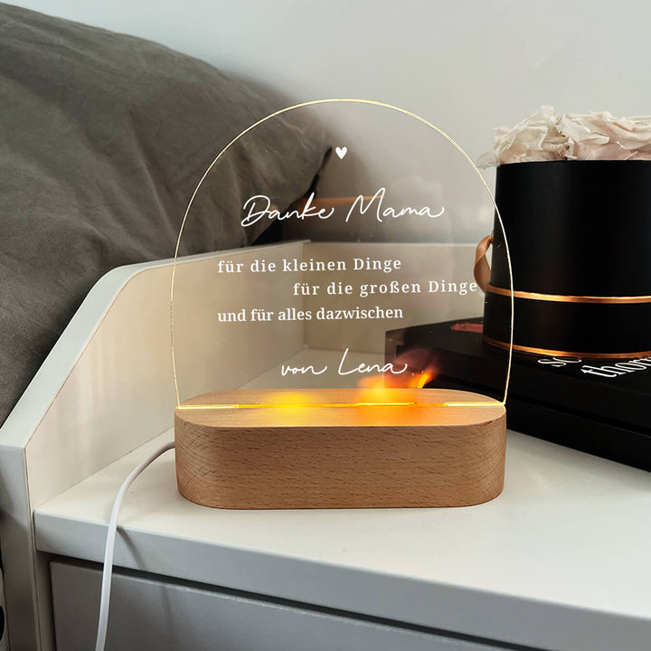 Personalized Night Light Mom ''Thank You''