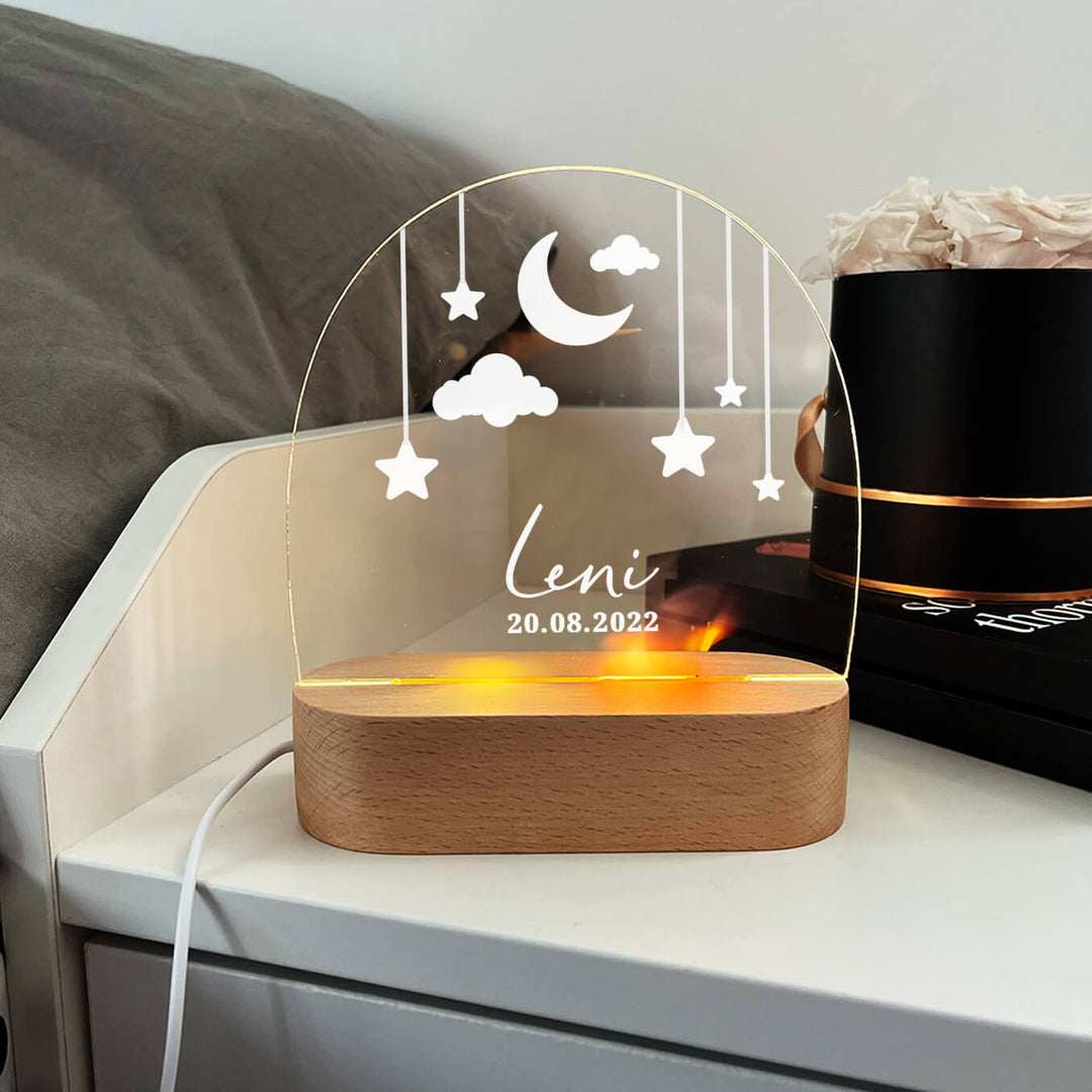 Personalized night light for children "starry sky"