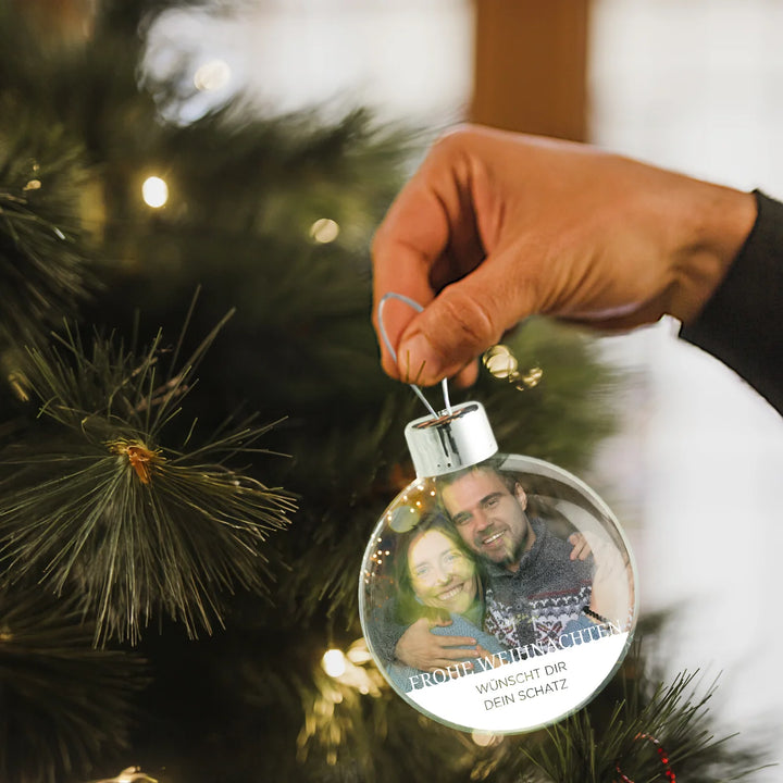 Personalisierte Christbaumkugel "Foto" famwalls