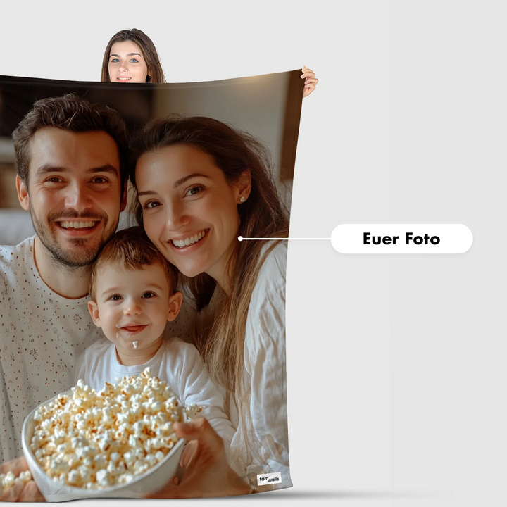 Personalisierte Decke "Foto" - famwalls