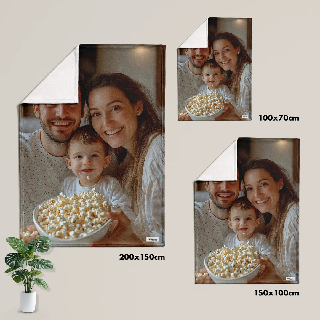 Personalisierte Decke "Foto" - famwalls