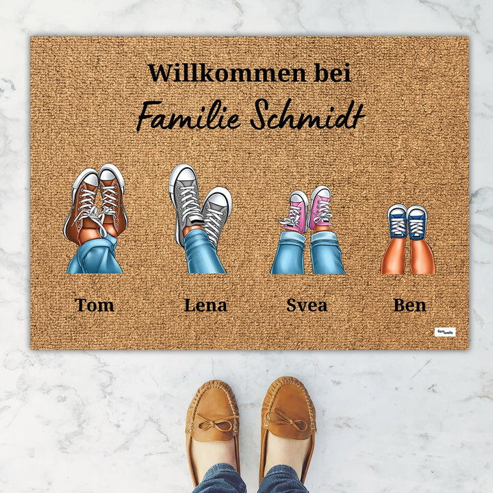 Personalisierte Fußmatte ''Eure Sneaker'' famwalls