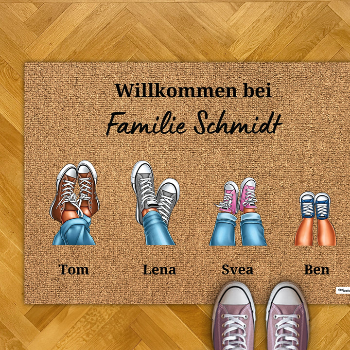 Personalisierte Fußmatte ''Eure Sneaker'' famwalls