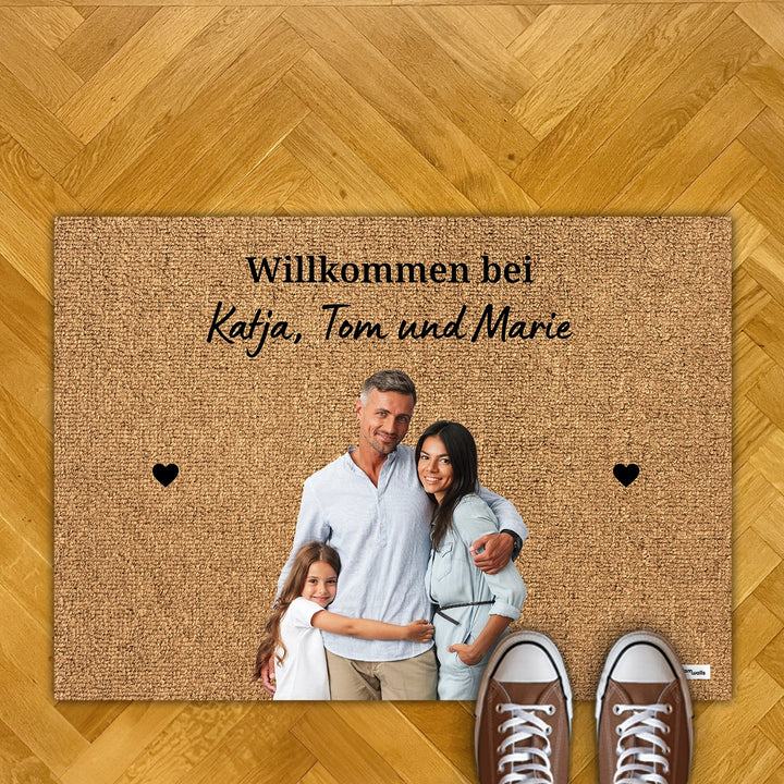 Personalisierte Fußmatte ''Foto & Text'' famwalls