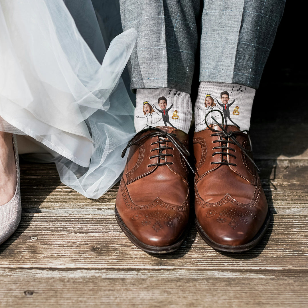 Personalisierte Socken "Hochzeitspaar" famwalls