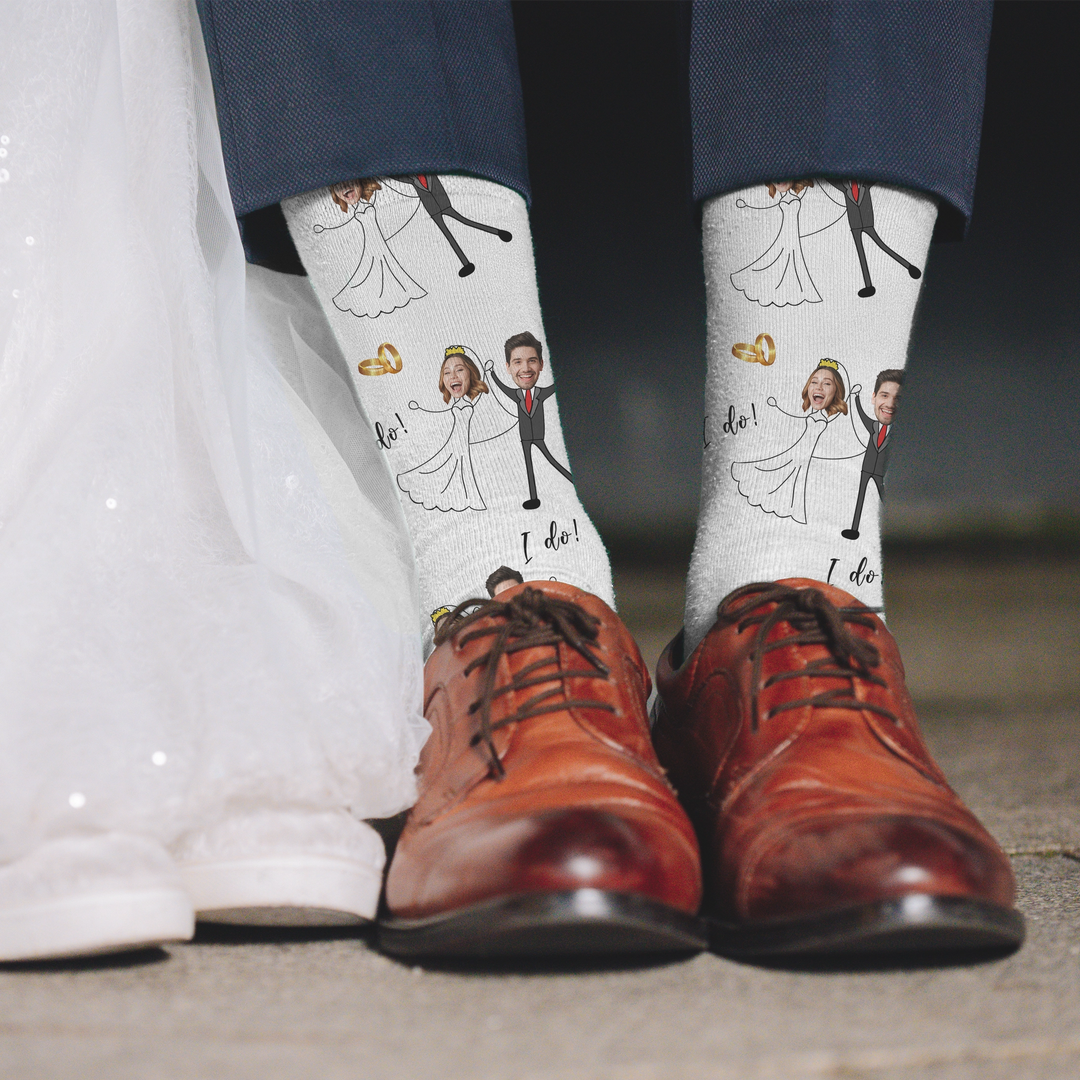 Personalisierte Socken "Hochzeitspaar" famwalls