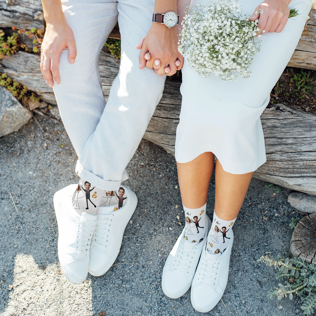 Personalisierte Socken "Hochzeitspaar" famwalls